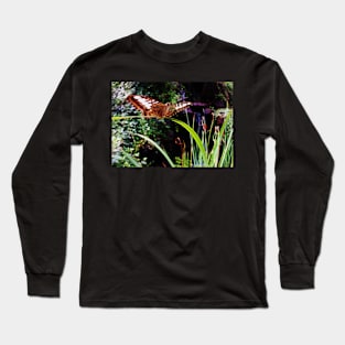 Butterfly Balancing Act (Clipper Parthenos Sylvia) Long Sleeve T-Shirt